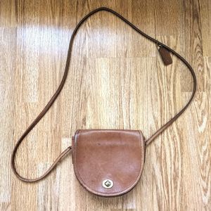 Classic Vintage Coach Brown Crossbody Purse